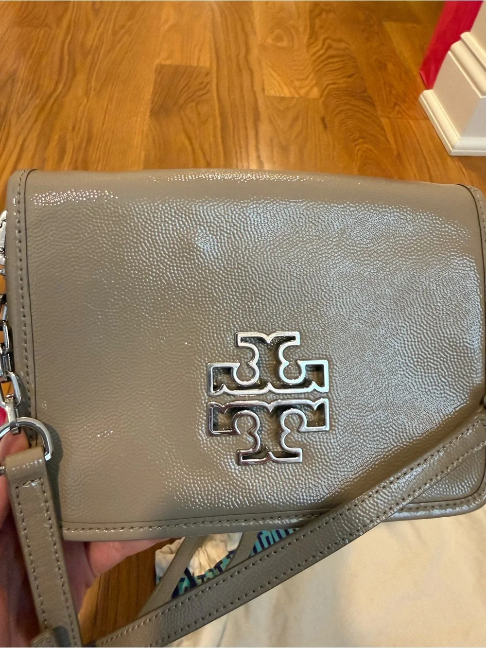 Tory Burch Leather Britten combo crossbody